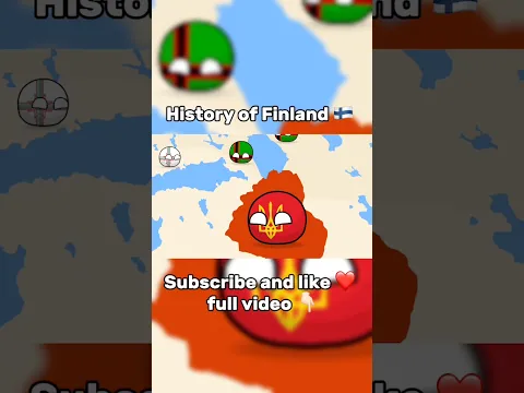 History of Finland 🇫🇮 p 3 #countryballs #map #europe #finland #sweden #geography #mapping