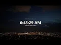 LIVE Central Time Clock Current What time is it now Relaxing Skyline and White Noise