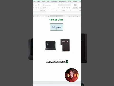 Básico de Excel: Como dar ENTER dentro de una celda 💻💚