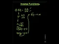 BASIC MATH REVIEW Inverse Function Part 1