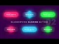 CSS Glowing Glassmorphism Button Hover Effects 02 Glass Morphism