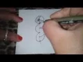 How to draw kandy snake tangle pattern