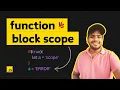 function vs block scope in JS Frontend Interview Tamil Velmurugan MG