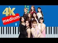 TWICE - Feel Special (Slow Original Medium) Piano Tutorial 4K