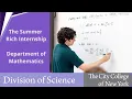CCNY Math Dept - The Rich Internship Experience