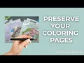 Don t Know What To Do With Finished Coloring Pages Try These Save Display Ideas