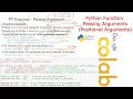 Python Function Positional Arguments