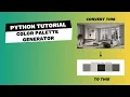 Python K-Means to Extract Dominant Image Colors Tutorial