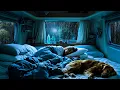 No Ads Heavy Rain Thunderstorm on Cozy Car Deep Sleep Relaxation Stress Relief ASMR