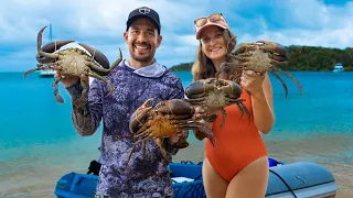 MUD CRAB Ginger & Shallot Catch & Cook (Sailing Popao) Ep.63