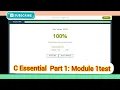 cisco programming essentials in c module 1 test answers C Essential part 1 module 1 test Cisco