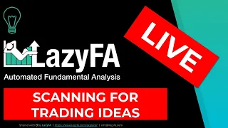 LazyFA Live - Scanning for Trading Ideas Finviz StockFetcher Tradingview