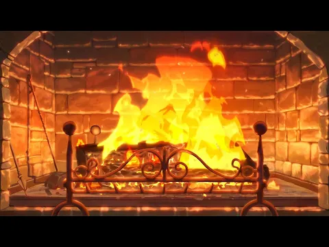 12 hours of crackling fireplace 🔥 cozy ambience to chill/sleep to