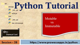 Python Tutorial for Beginners Mutable vs Immutable Objects in Python