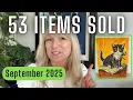 WHAT SOLD SEPTEMBER 2025 on ETSY Sold 53 Items Profit Breakdown What s Working What I ve Learned