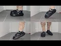 Allbirds Sugar Sliders Natural Black On Feet