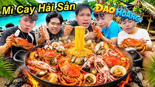Lần Đầu Dẫn Team Đi Làm Nồi Mì Cay Hải Sản Khổng Lồ Tại Đảo Hoang Mừng Năm Học Mới | TQ97