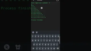 Half pyramid alphabet pattern in C