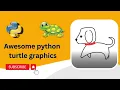 Python turtle graphics tutorial Dog Shape Design Turtle graphics