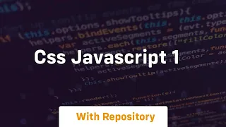 Css javascript 1