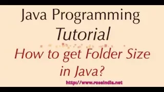 How to get Folder Size in Java