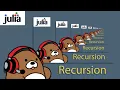 01x09 Algorithms part 1 of 2 and Recursion in Julia Tutorial 9 of 13 Julia for Beginners