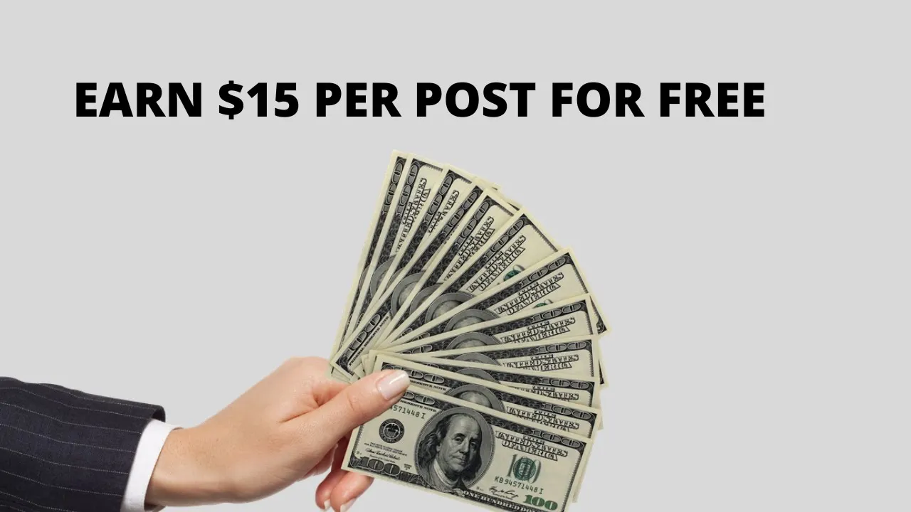 earn $15 per post for free Earn Money Online From Home Monetize Your Website or Blog