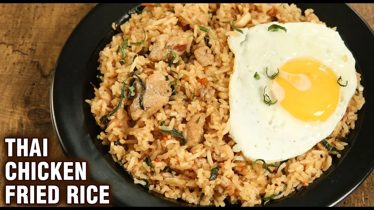 Thai Chicken Fried Rice   Restaurant Thai Fried Rice   Main Course Party Recipe   Tarika