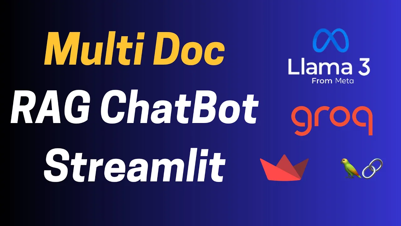 Multi Document RAG Chatbot - Streamlit Langchain Groq ChromaDB - LLAMA 3.1 | Generative AI