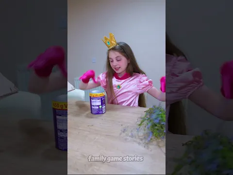Luigi challenges Super Mario and Princess Peach #familygamestories #funny