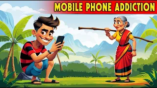 mobile phone addiction moral stories value of time bedtime stories cartoon english stories