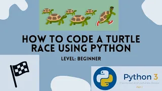 Coding a turtle Race in Python