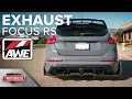 The Focus RS Gets ROWDY AWE Touring Exhaust Stainless Works Downpipe