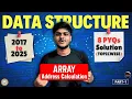 2 Array Array Address Calculation Data Structure Aktu 2017 to 2025 All Paper Solutions