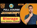 JavaScript Tutorial in Hindi Local Storage vs Session Storage vs Cookies 2025