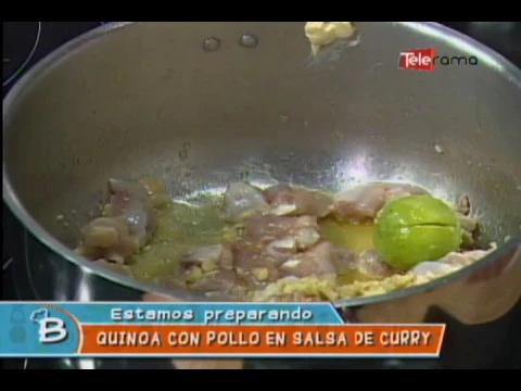 Quinoa con pollo en salsa de curry