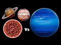 Neptune vs Saturn Jupiter The Sun Space Comparison Mass Distance Axis Tilt Explained