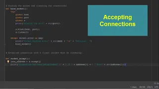 Accepting Connections Socket Programming Python Network Programming