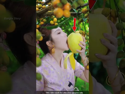 The farmer's daughter goes into the orchard and finds a raw, sweet mango |#shortvideo