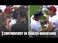 Benches clear in bizarre Guardians-Diamondbacks scene during rain delay MLB on ESPN