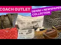 NEW Coach Outlet Denim Newspaper Print Collection Walkthrough Coach Retail