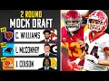 2024 NFL Mock Draft 2 ROUNDS with Trades