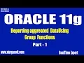 Oracle online training Reporting aggreated DataUsing Group Functions Part-1