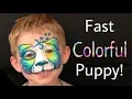 Fast Puppy Face Painting Tutorial Jolene Franklin
