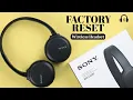 How to Factory Reset Sony WH-CH510 Wireless Headphone Hard Reset