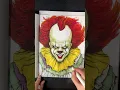 Coloring Pennywise using Ohuhu Brush Markers