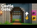 How to Build a Working Castle Gate in Minecraft Realistic