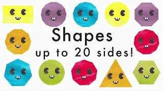Learn Geometric Shapes Up to 20 Sides Fun Polygon Recognition for Kids