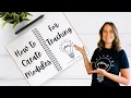 How to Create Modules for Teaching FREE PLANNER