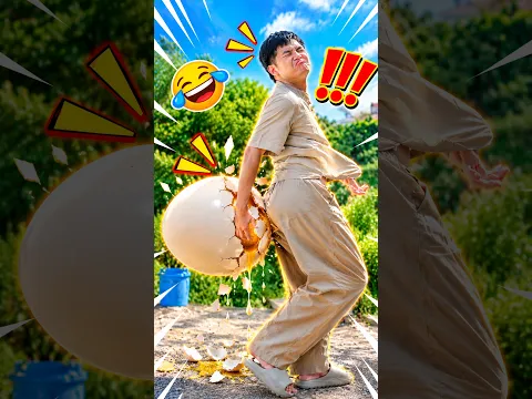 ThongThong's Egg Smashing Fail 😂  #foodchallenge #funny